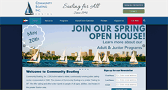 Desktop Screenshot of community-boating.org